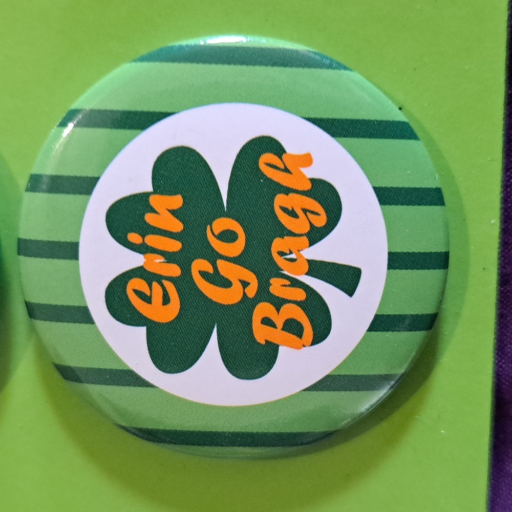 St. Patrick's Day Button Metal 6-pc Pin Set - Picture 3 of 7